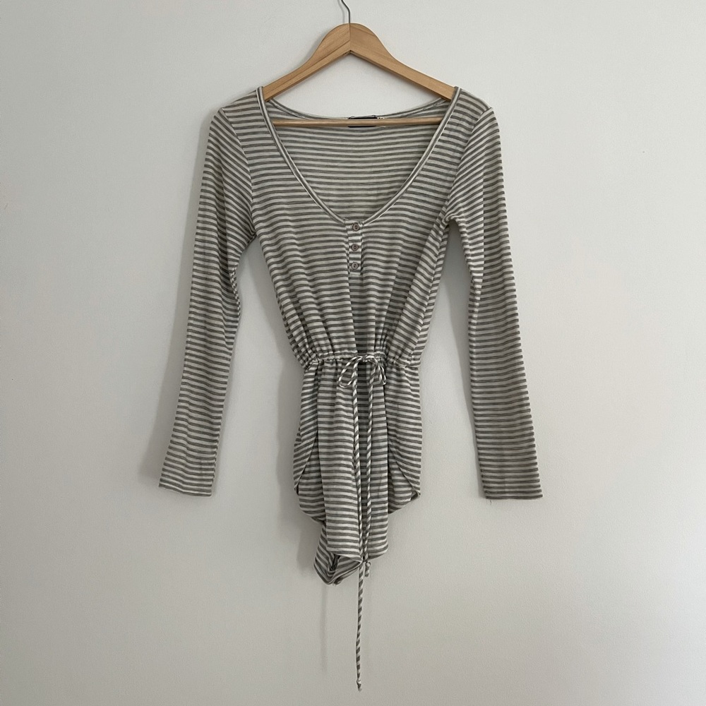 Urban Oufitters striped lounge romper